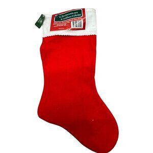 Christmas Collectible Iron-On Personalized Stocking With Felt Letters Red READ